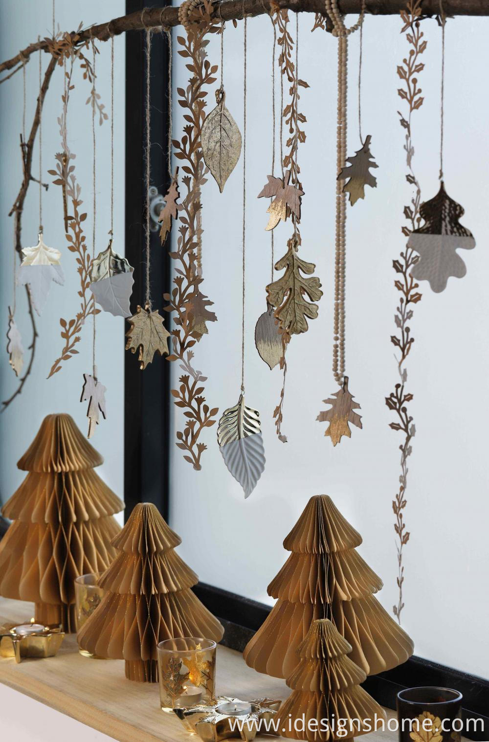 Late Autumn Maple Leaves Hanging Ornaments